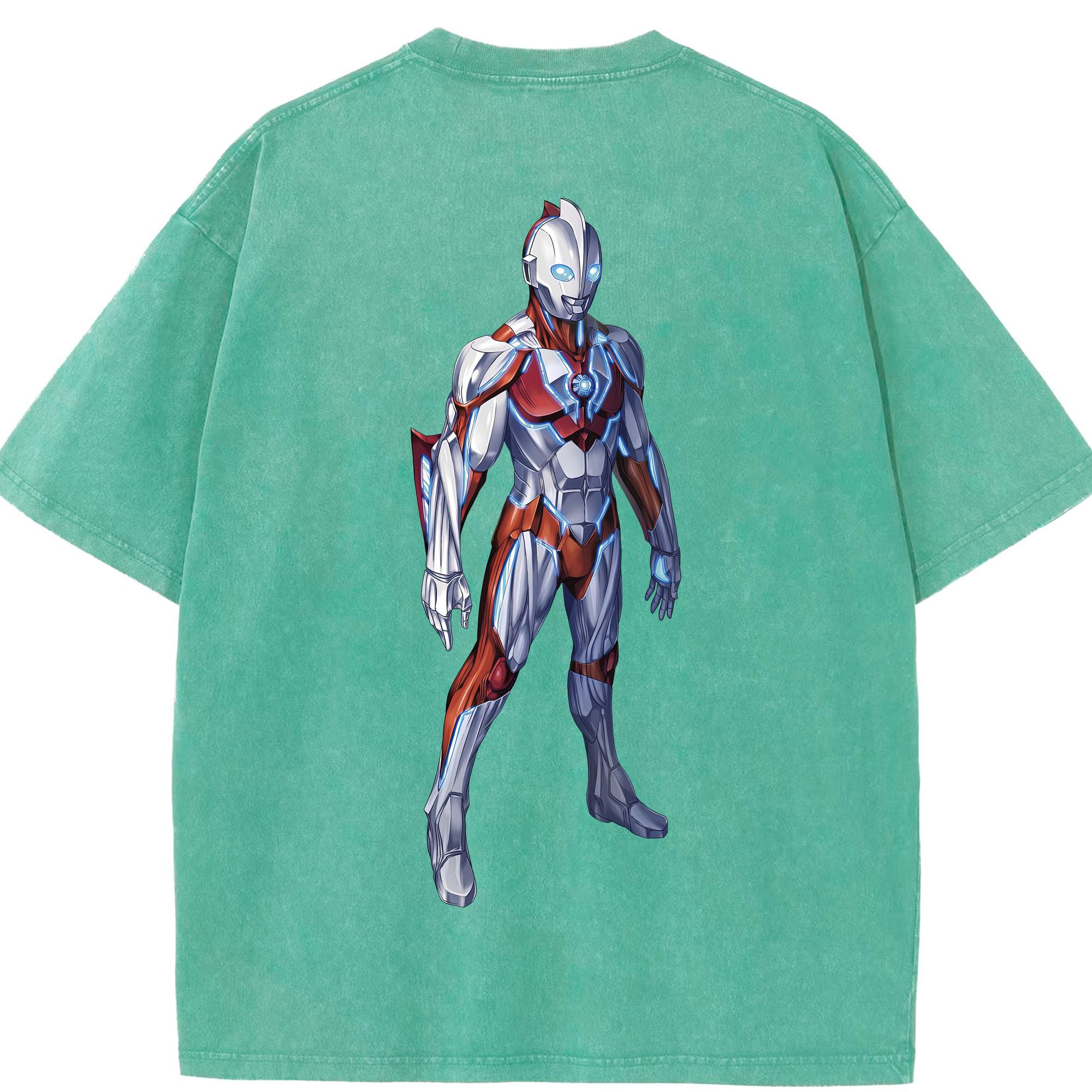 （画像用） ウルトラマン Ultraman 綿100% ヴィンテージ風 半袖Tシャツ（背面プリント）
